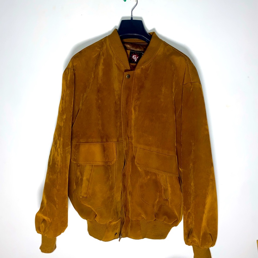 Suede Bomber Jacket.